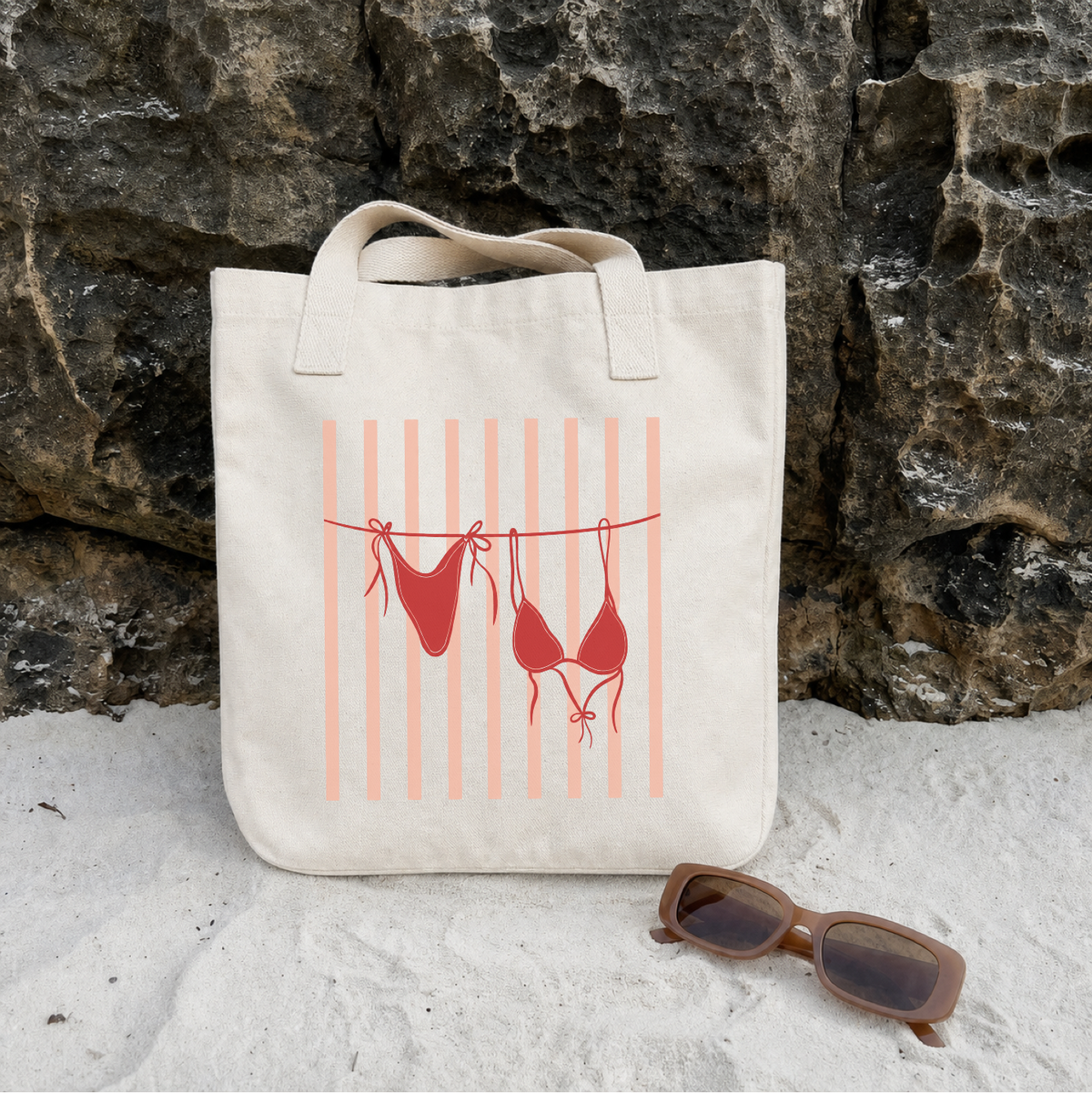 Bikini Tote Bag Cherry Red Edition