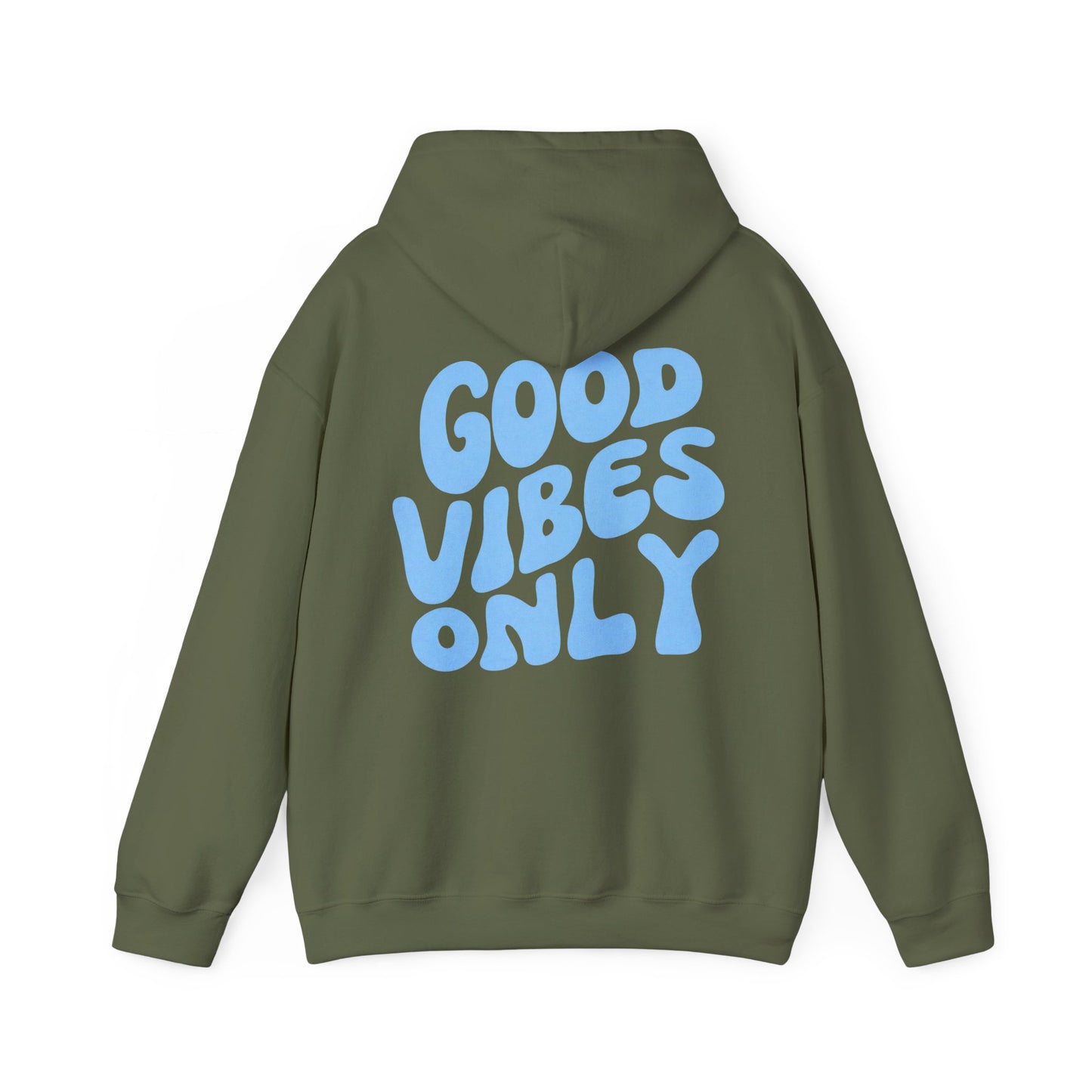Good Vibes Only Hoodie - Retro Script Pullover