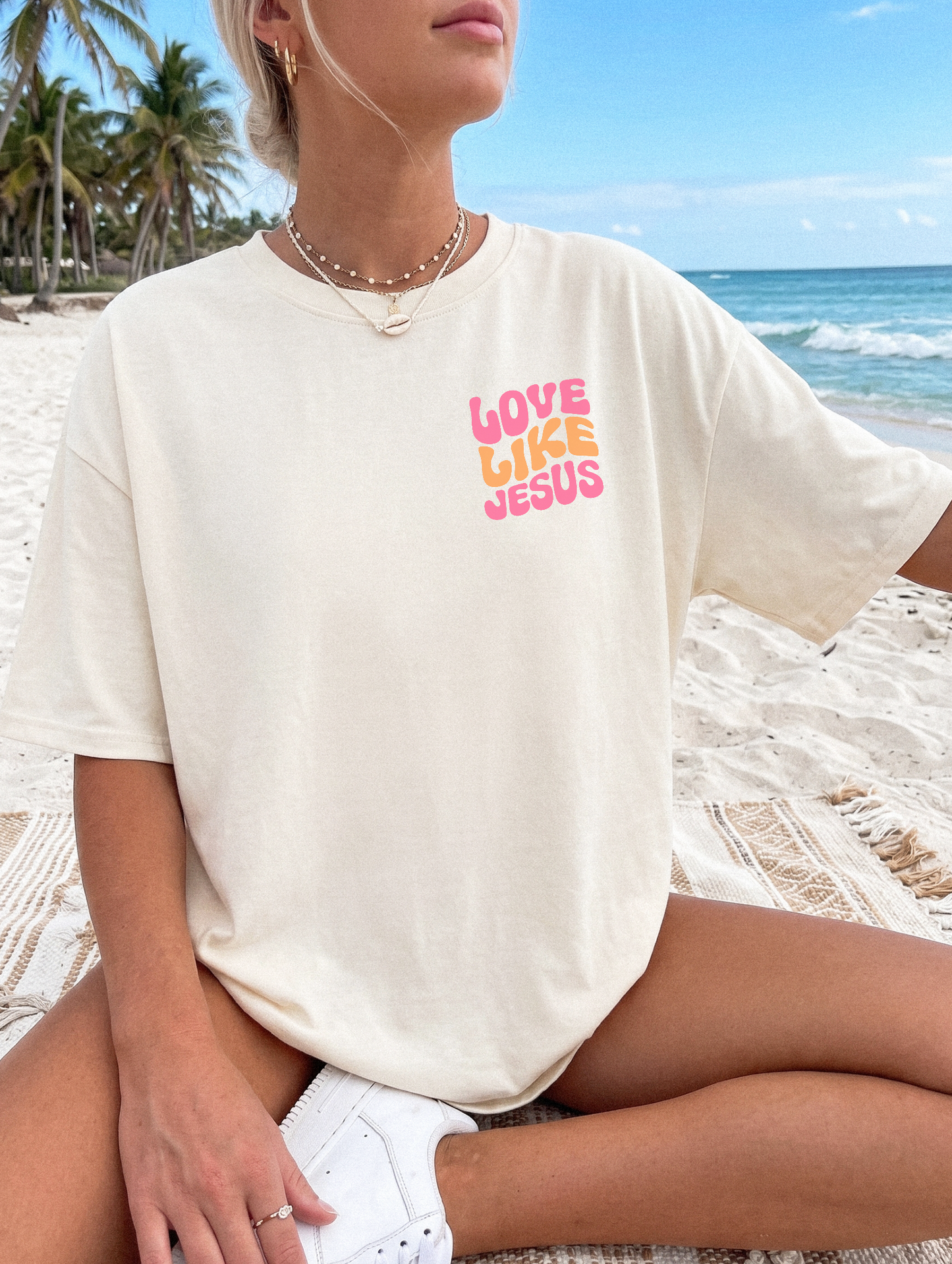 Love Like Jesus T-Shirt — Christian Faith Graphic Tee (John 13:34)