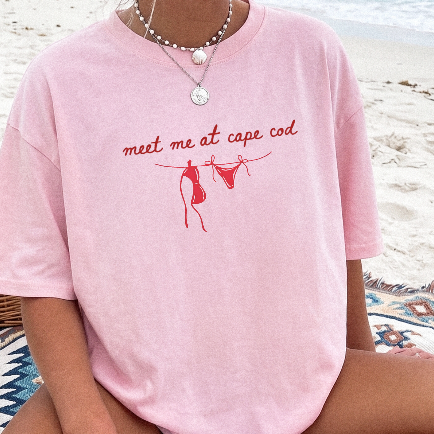 Meet Me At Cape Cod T-Shirt in Blossom – Couples Vacation design