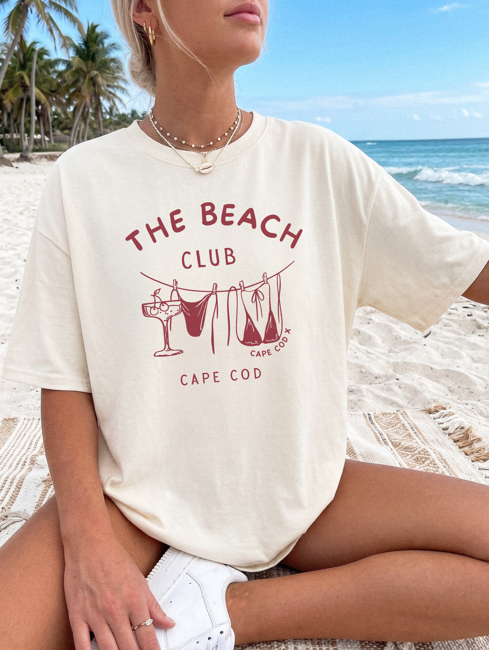 The Beach Club Cape Cod T-Shirt in Ivory – Casual Wardrobe design