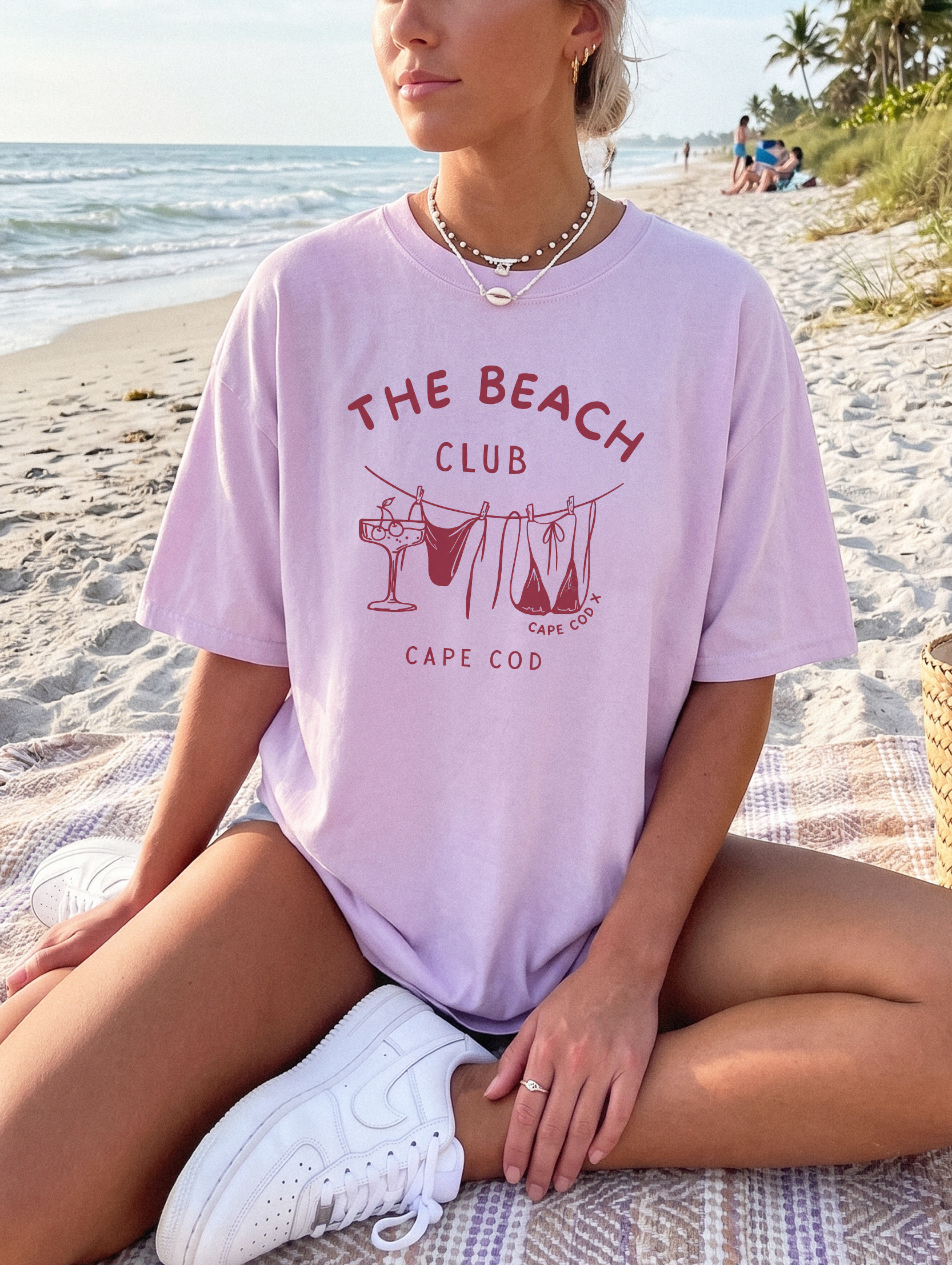 The Beach Club Cape Cod T-Shirt in Orchid – Casual Wardrobe design