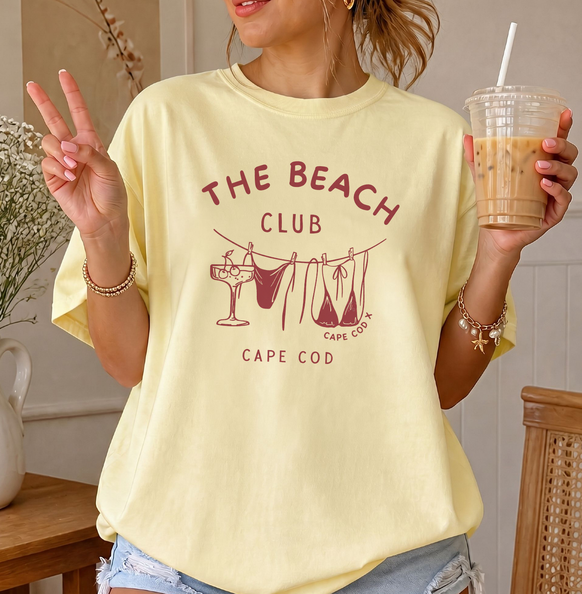 Organic Beach Club Cape Cod Tee