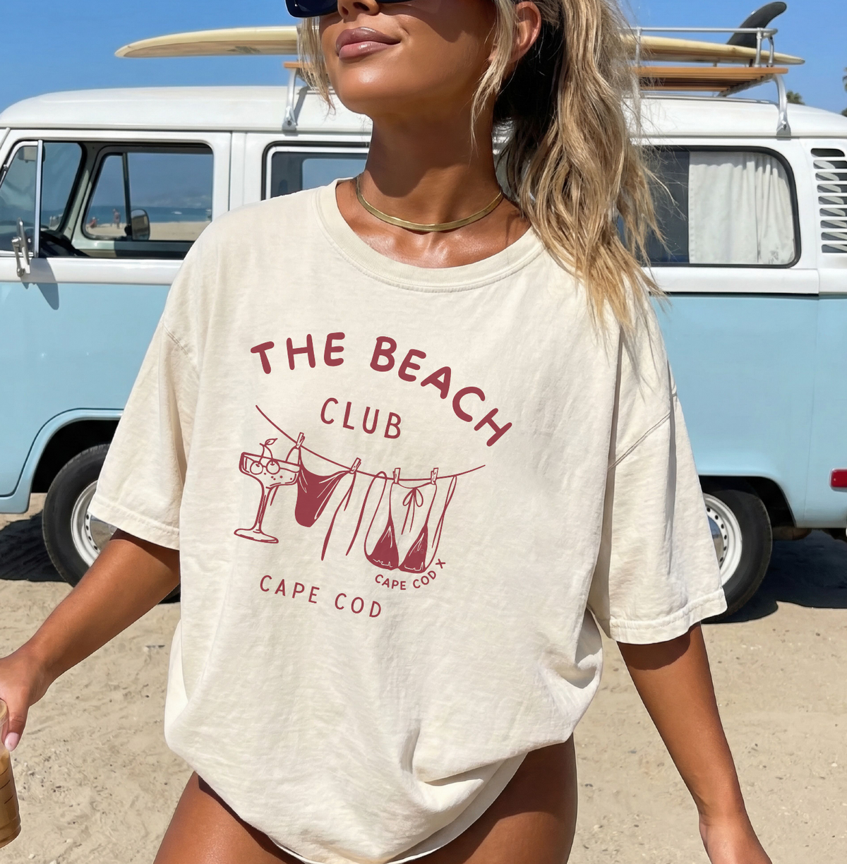 Organic Beach Club Cape Cod Tee