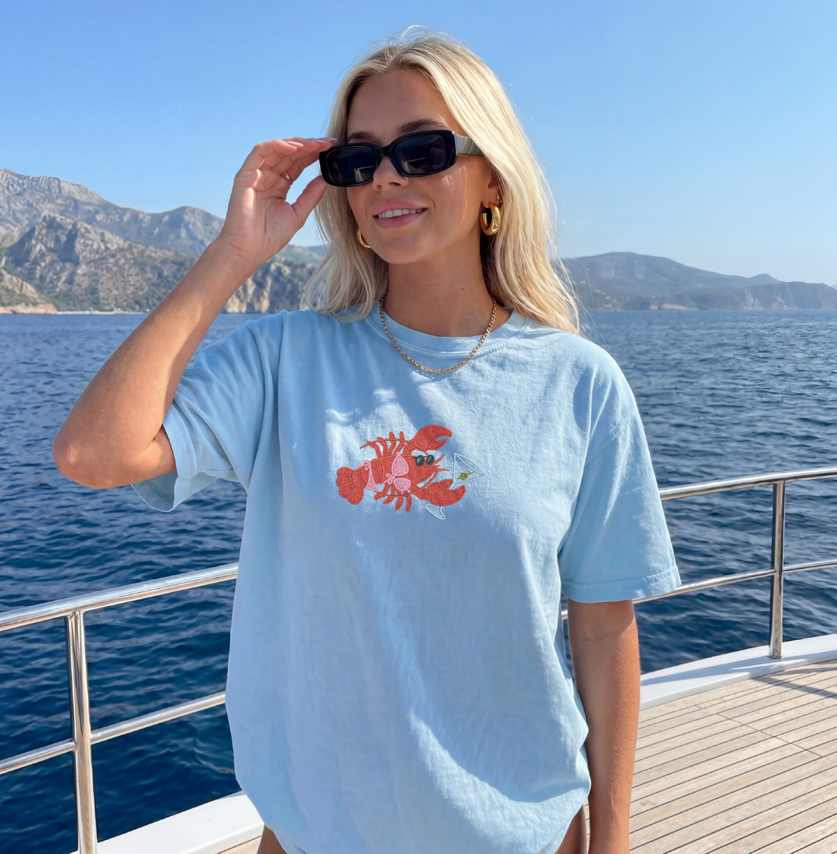 Lobster Martini Bikini Shirt