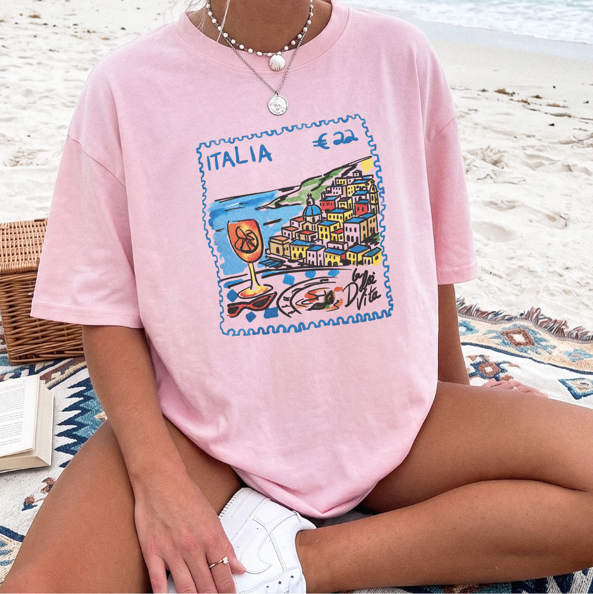 Italia La Dolce Vita Stamp Shirt