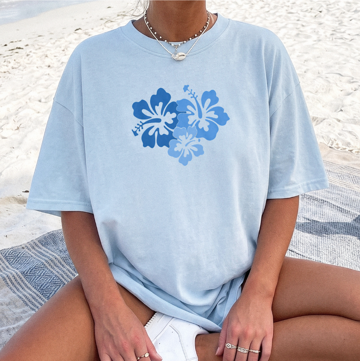 Blue Hibiscus Shirt