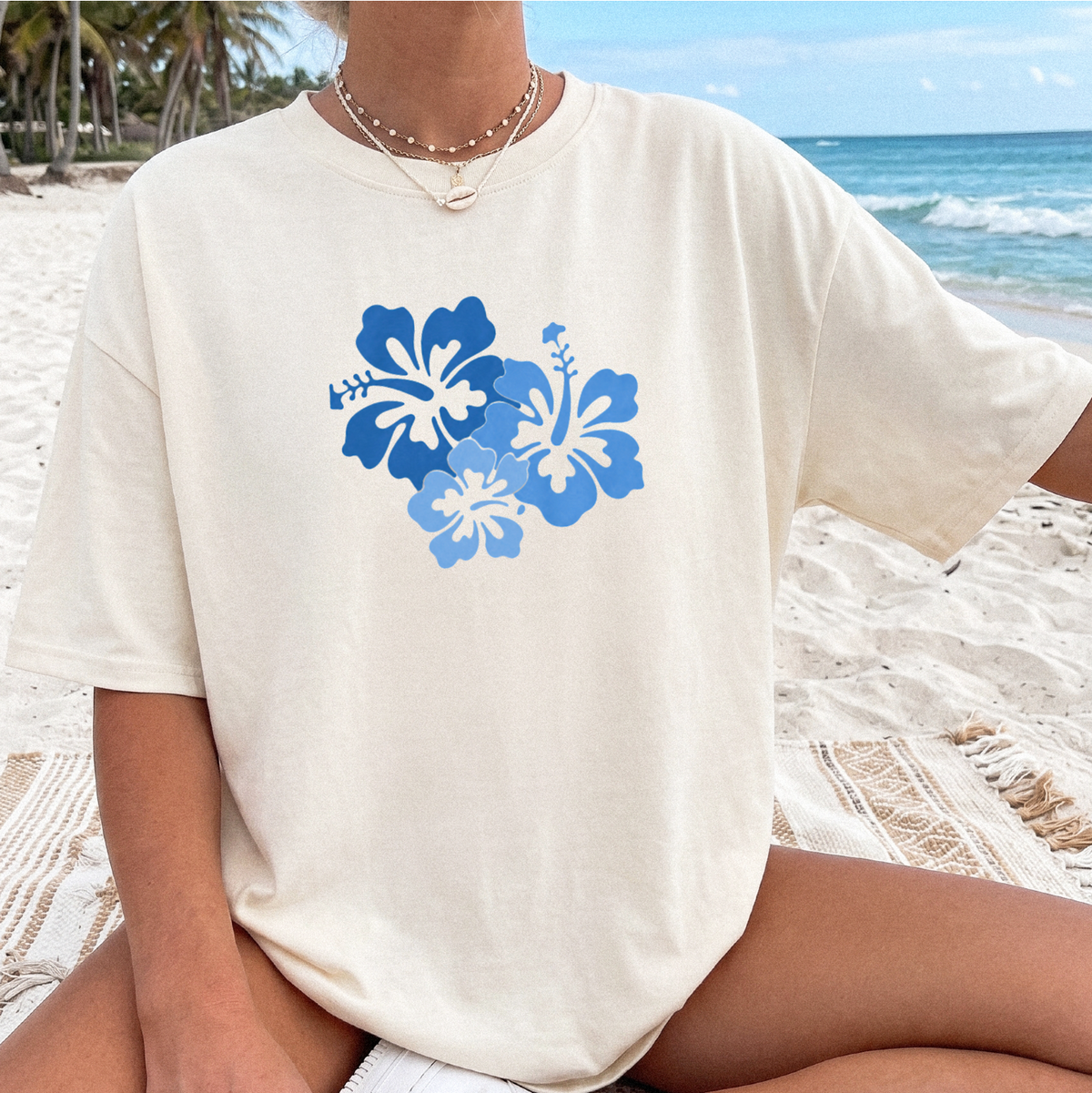 Blue Hibiscus Shirt