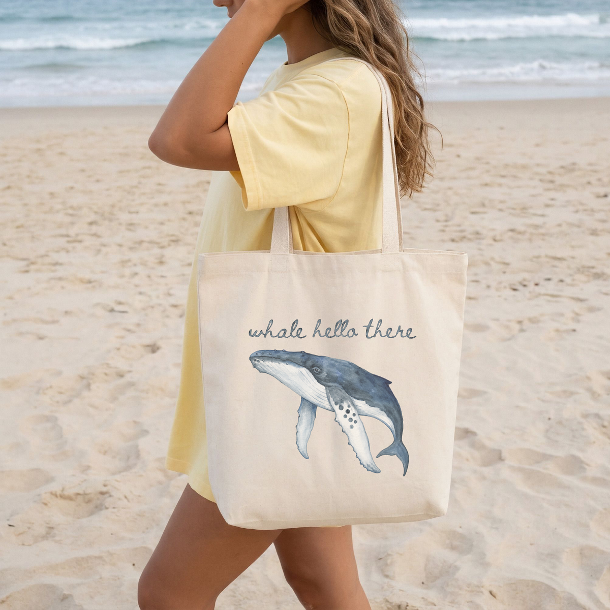 Whale Hello There Tote Bag