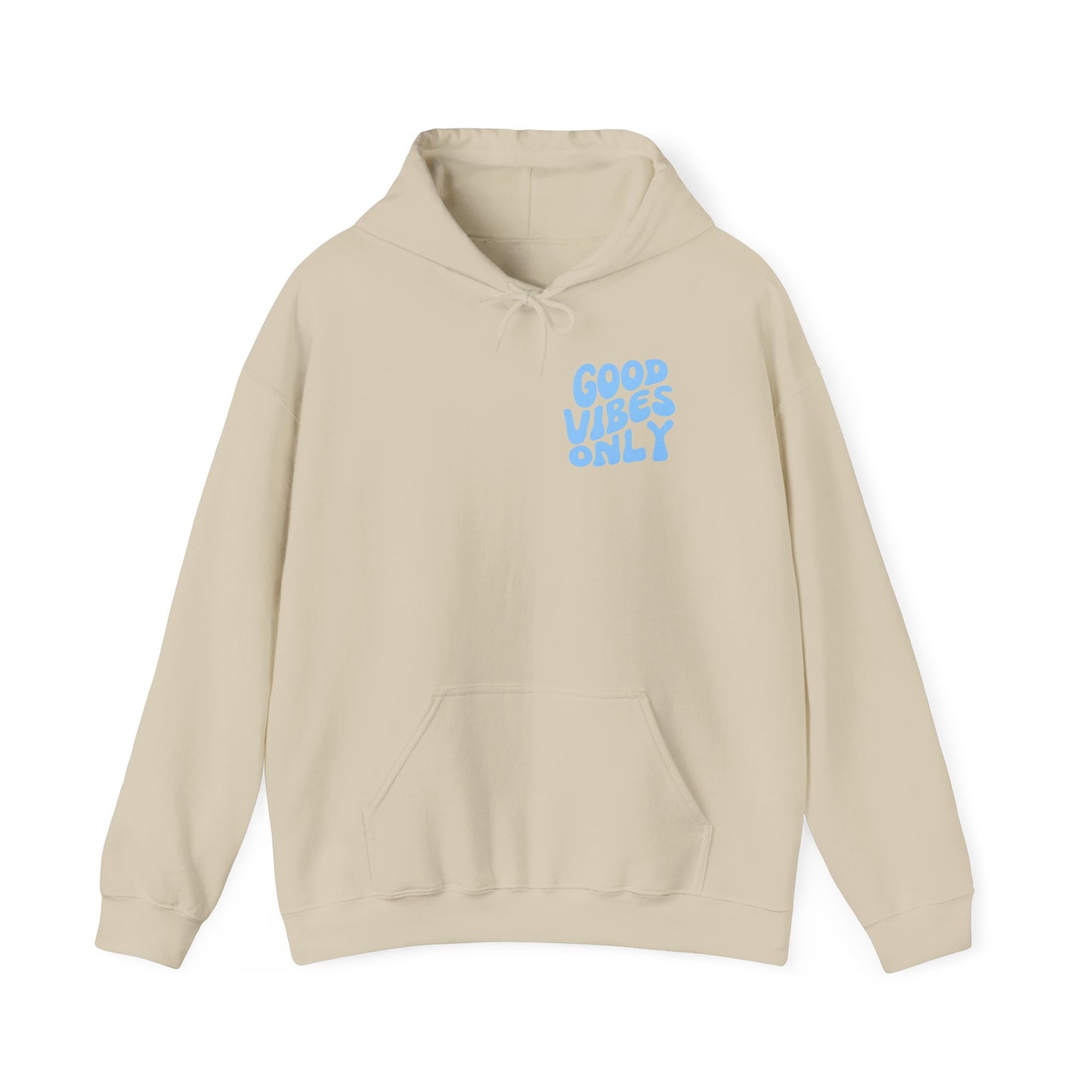 Good Vibes Only Hoodie - Retro Script Pullover